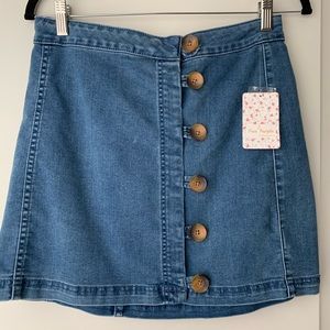 Free People Denim Skirt